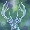 "Spirit Animal - Stag". One in a series of bird and animal spirits.